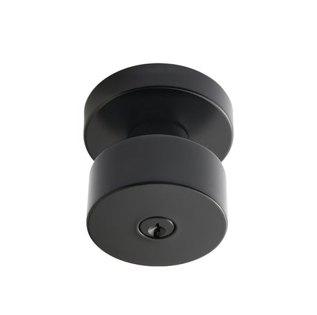 Better Home Products 35544BLK matte black keyed entry door knob