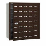 Salsbury Industries 3635ZFU bronze horizontal mailbox usps access