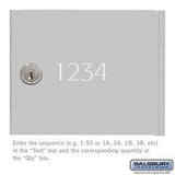 Salsbury Industries 3668ALM aluminum custom door engraving
