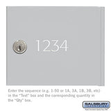 Salsbury Industries 3668BRZ custom door engraving, additional view