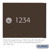 Salsbury Industries 3668BRZ bronze custom door engraving
