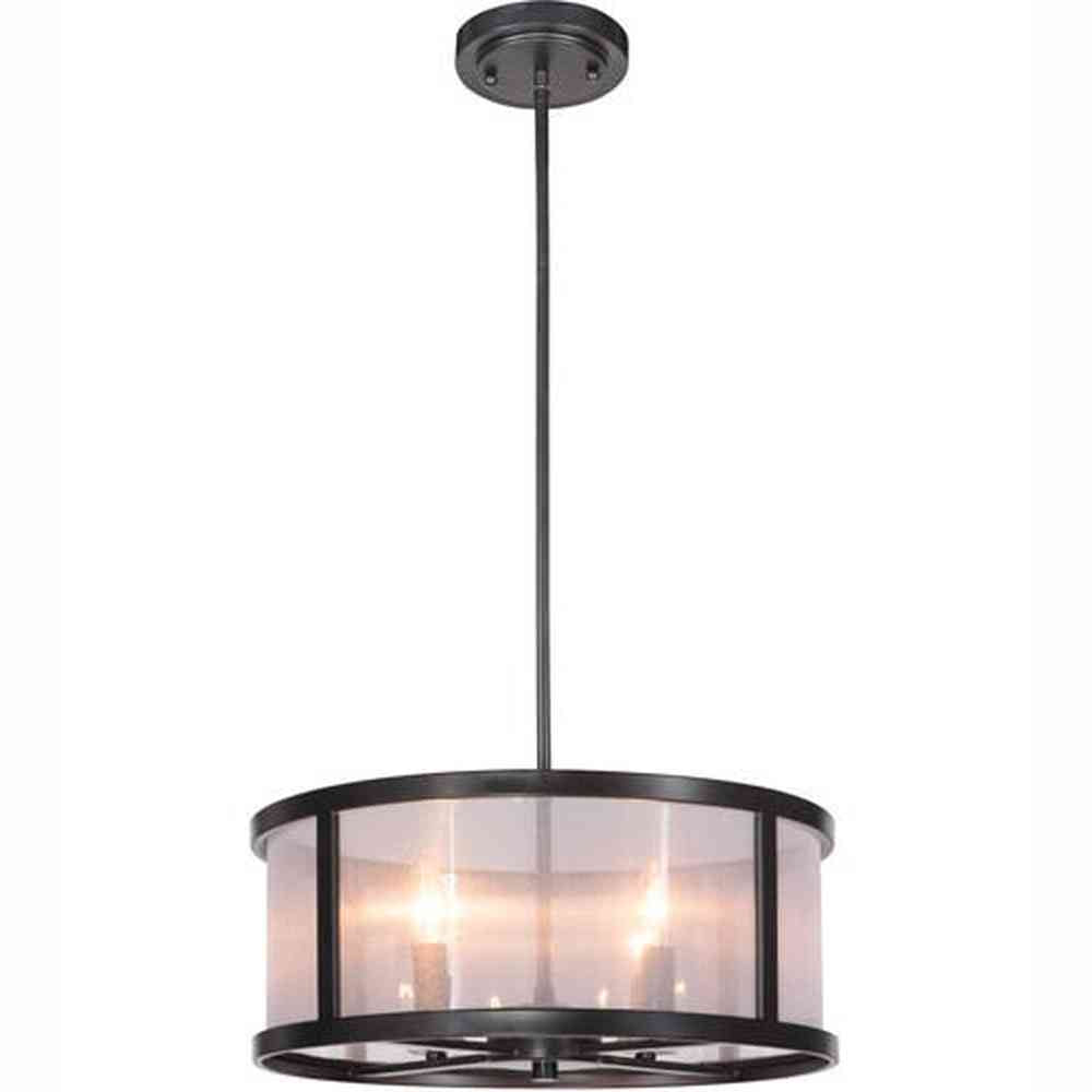 Craftmade 36794-MBK matte black pendant