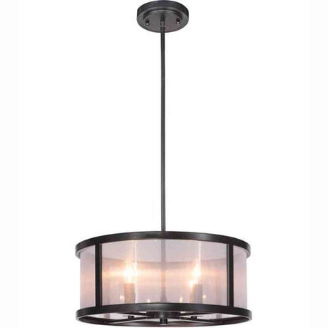 Craftmade 36794-MBK matte black pendant