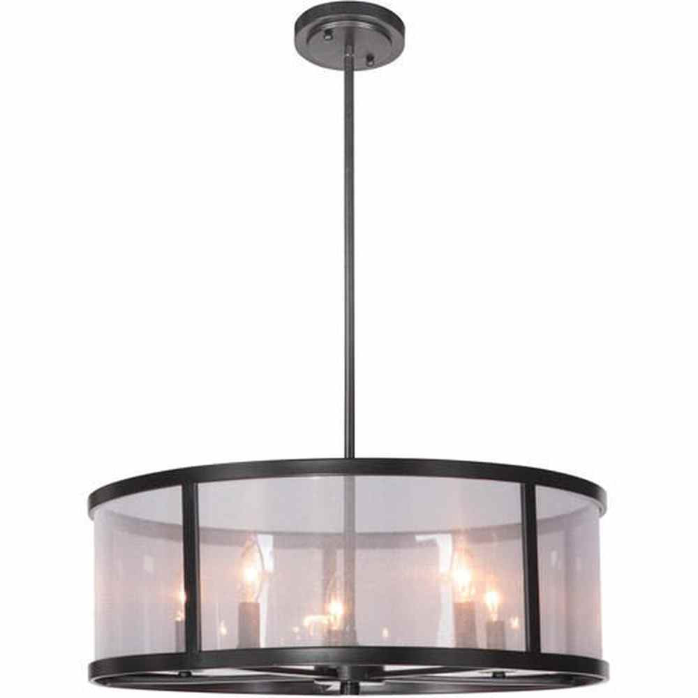 Craftmade 36795-MBK matte black pendant