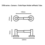 Orca Hardware 3752-SN satin nickel toilet paper holder