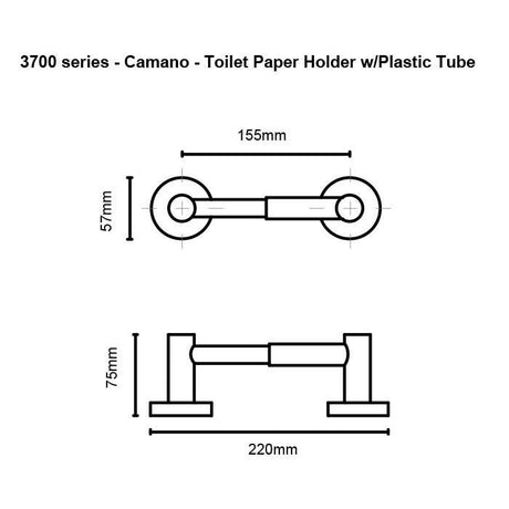 Orca Hardware 3752-SN satin nickel toilet paper holder