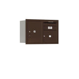 Salsbury Industries 3705D-01ZRU-01-RU 4C Horizontal Mailbox 5 Door High Rear Loading USPS Access Bronze