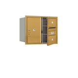 Salsbury Industries 3706D-02GFU-02-FU 4C Horizontal Mailbox 6 Door High Front Loading USPS Access Gold