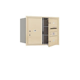 Salsbury Industries 3706D-02SFU-02-FU 4C Horizontal Mailbox 6 Door High Front Loading USPS Access Sandstone