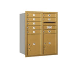 Salsbury Industries 3710D-08GRP gold horizontal mailbox private access
