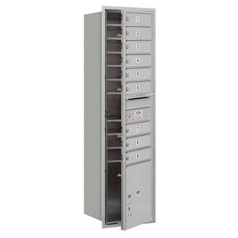 Salsbury Industries 3716S-09AFU aluminum horizontal maximum height mailbox usps access