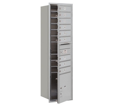 Salsbury Industries 3716S-09ZFU horizontal maximum height mailbox usps access, additional view