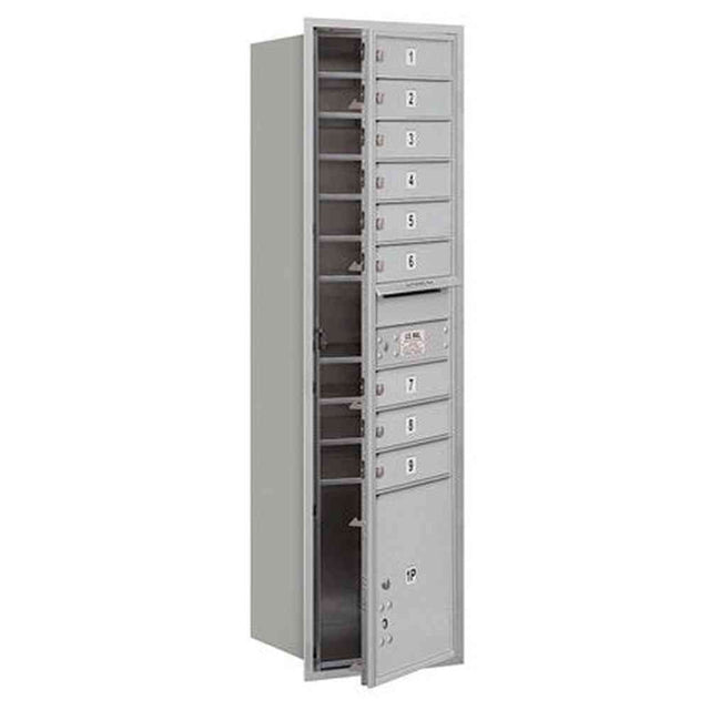 Salsbury Industries 3716S-09AFU aluminum horizontal maximum height mailbox usps access