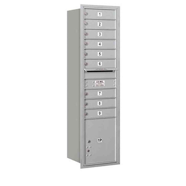 Salsbury Industries 3716S-09ARP aluminum horizontal maximum height mailbox private access