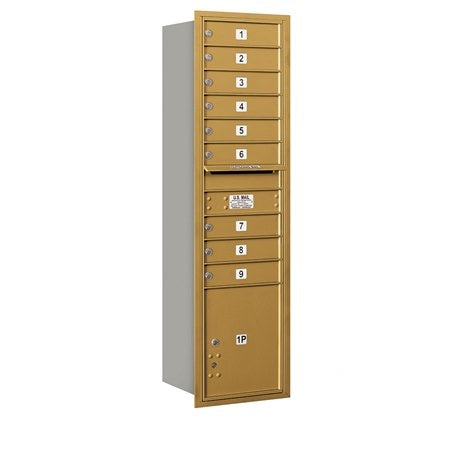 Salsbury Industries 3716S-09GRP horizontal maximum height mailbox private access, additional view