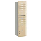 Salsbury Industries 3716S-09SRP sandstone horizontal maximum height mailbox private access