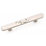 Laurey 37328 373 Graffiti 3" Zinc Cabinet Pull Satin Nickel