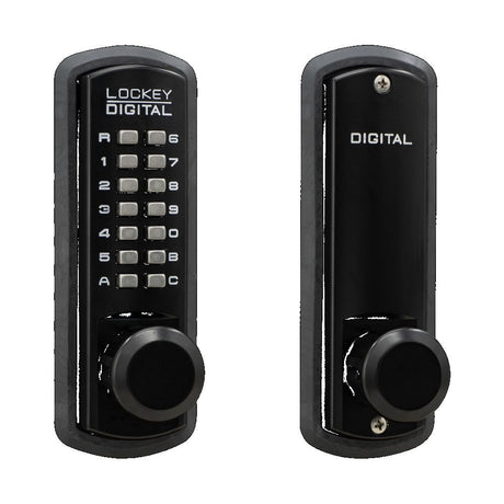 Lockey 3830JBMG jet black mechanical pushbutton locksets