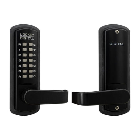 Lockey 3835JBMG jet black mechanical pushbutton locksets