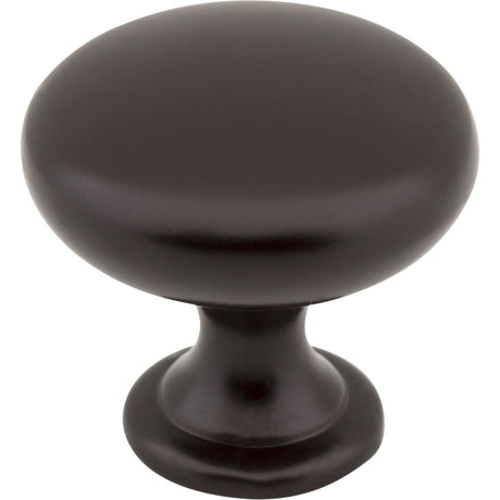 Elements 3910-ORB Madison 1-3/16" Dark Bronze Zinc Cabinet Knob, front view