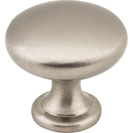 Elements 3910-SN Madison 1-3/16" Satin Nickel Zinc Cabinet Knob, front view