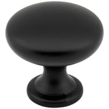 Elements 3910-MB-30 matte black mushroom cabinet knob