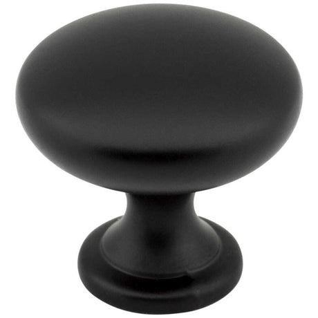 Elements 3910-MB-30 matte black mushroom cabinet knob