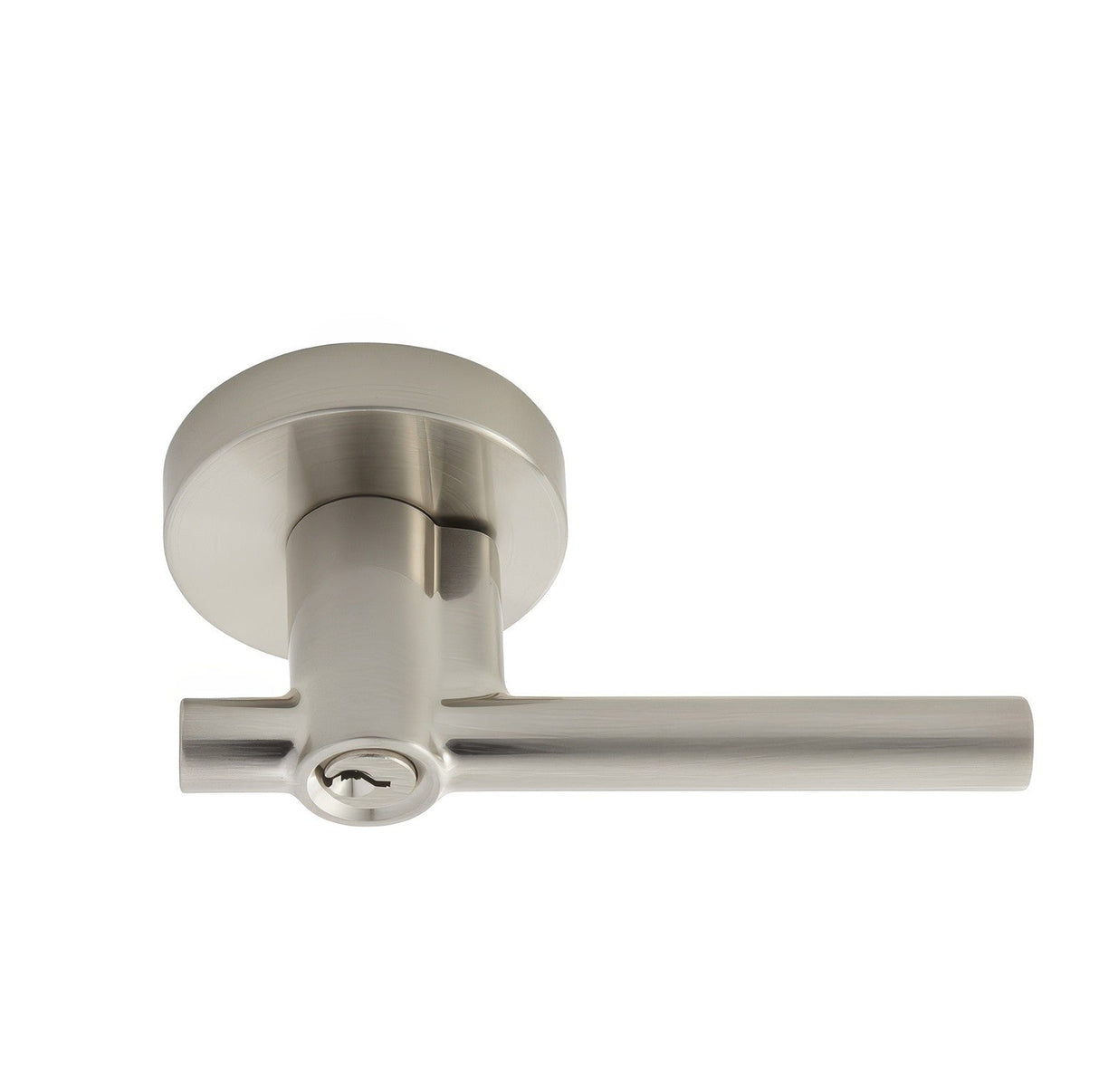 Better Home Products 39515SN satin nickel keyed entry door lever