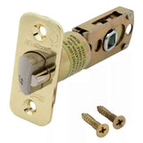 Kwikset 83518-00 Adjustable Radius Corner Deadlatch in Bright Brass