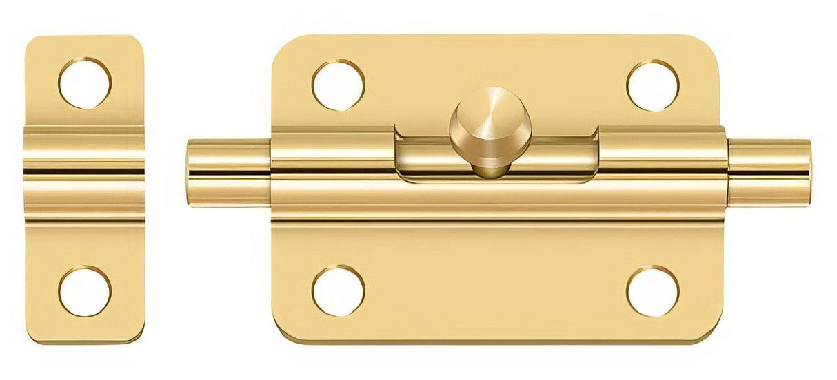 Deltana 3BBCR003 lifetime polished brass barrel bolt