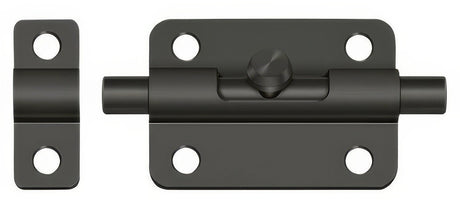 Deltana 3BBU10B barrel bolt in satin nickel, additional view