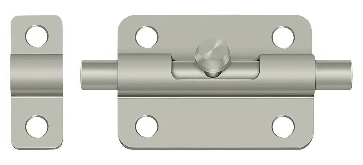 Deltana 3BBU15A barrel bolt in satin stainless, additional view