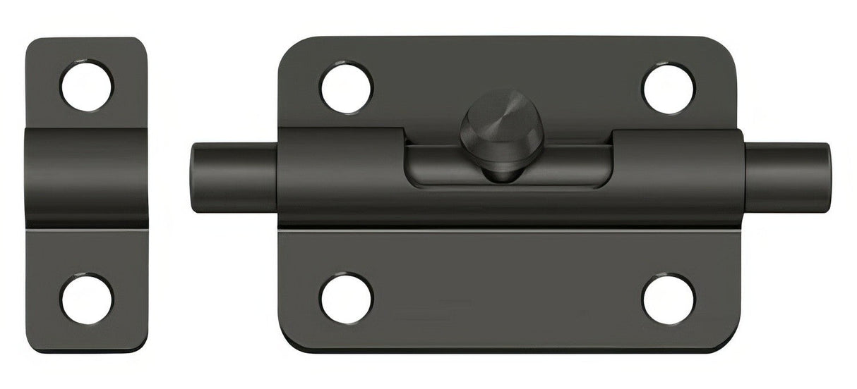 Deltana 3BBU19 barrel bolt in satin stainless, additional view