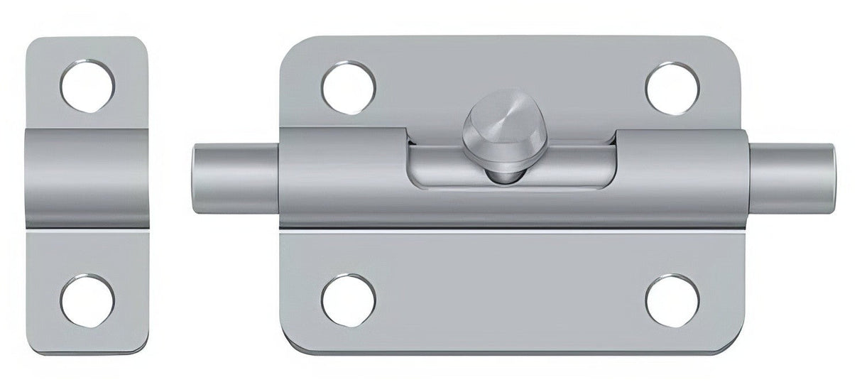Deltana 3BBU26D barrel bolt in satin stainless, additional view