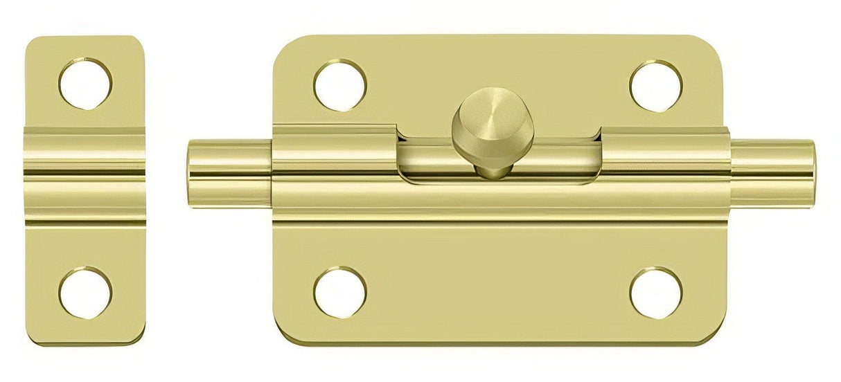 Deltana 3BBU3 polished brass barrel bolt