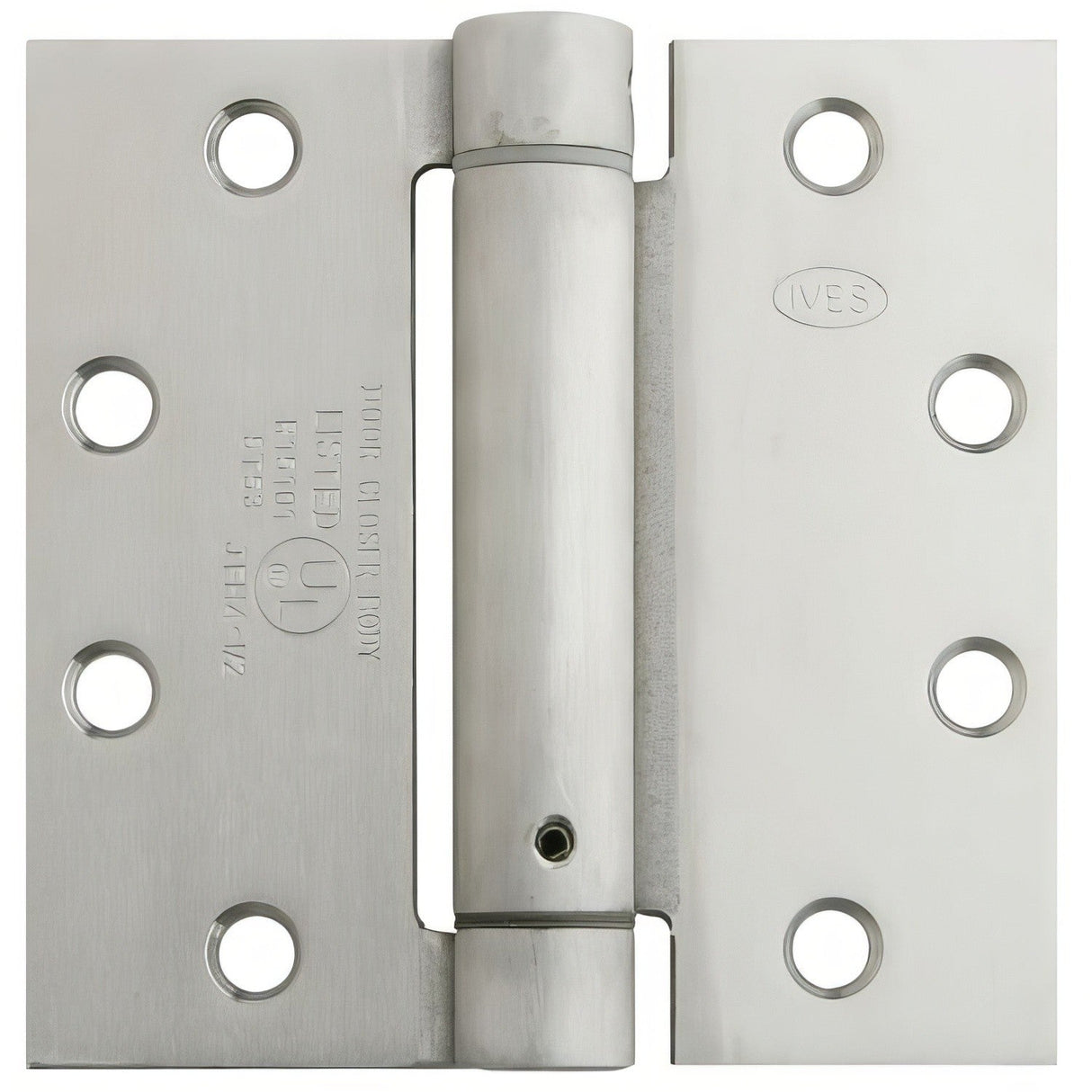 Ives 3SP1412652 4-1/2 Inch x 4-1/2 Inch Spring Square Corner Mortise Hinge