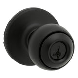 Kwikset 400P-514S Polo Knob Entry Door Lock SmartKey in Antique Brass