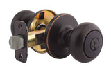 Kwikset 400CV-3S polished brass keyed entry door knob