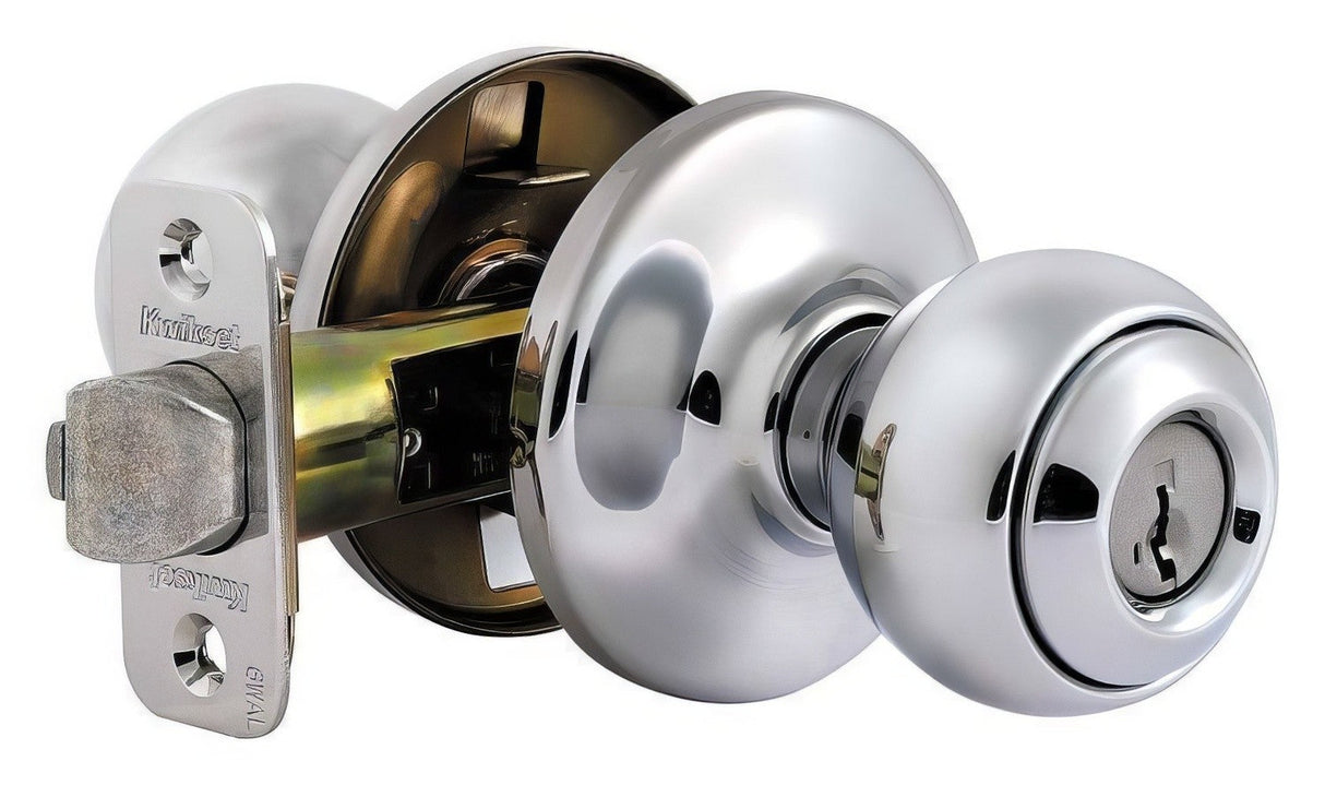 Kwikset 400P-11PS Polo keyed entry door knob, additional view