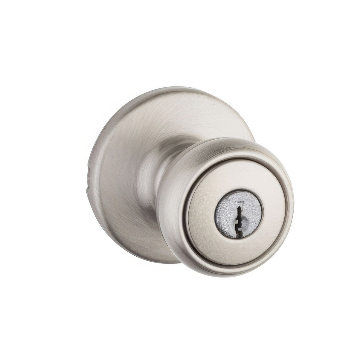 Kwikset 400T-15 Tylo keyed entry door knob in satin nickel, additional view