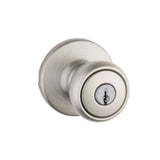 Kwikset 400T-15 Tylo keyed entry door knob in satin nickel, additional view