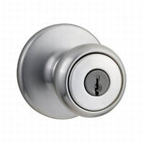 Kwikset 400T-26D Tylo keyed entry door knob in satin chrome, additional view
