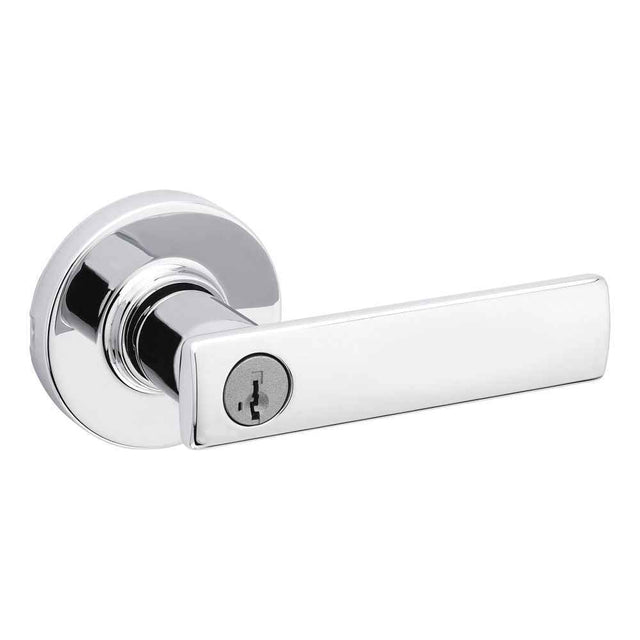 Kwikset 405BRNLRDT Breton Lever in Bright Chrome