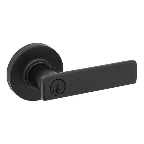 Kwikset 405BRNLRDT Breton Lever in Matte Black
