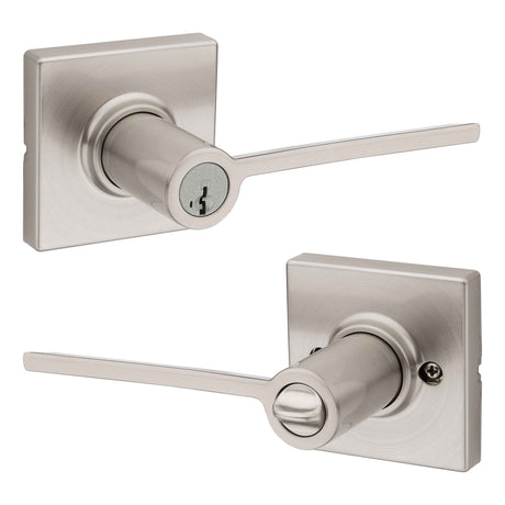 Kwikset 405LRLSQT Ladera Lever in Satin Nickel