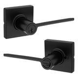 Kwikset 405LRLSQT Ladera Lever in Matte Black
