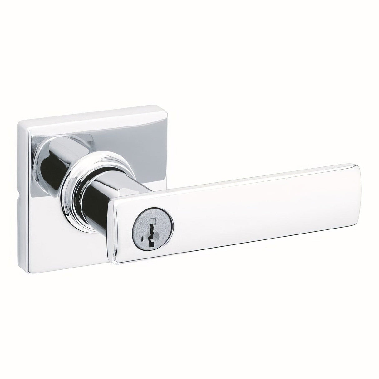 Kwikset 405BRNLSQT-26S bright chrome keyed entry door lever