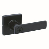 Kwikset 405BRNLSQT-514S iron black keyed entry door lever