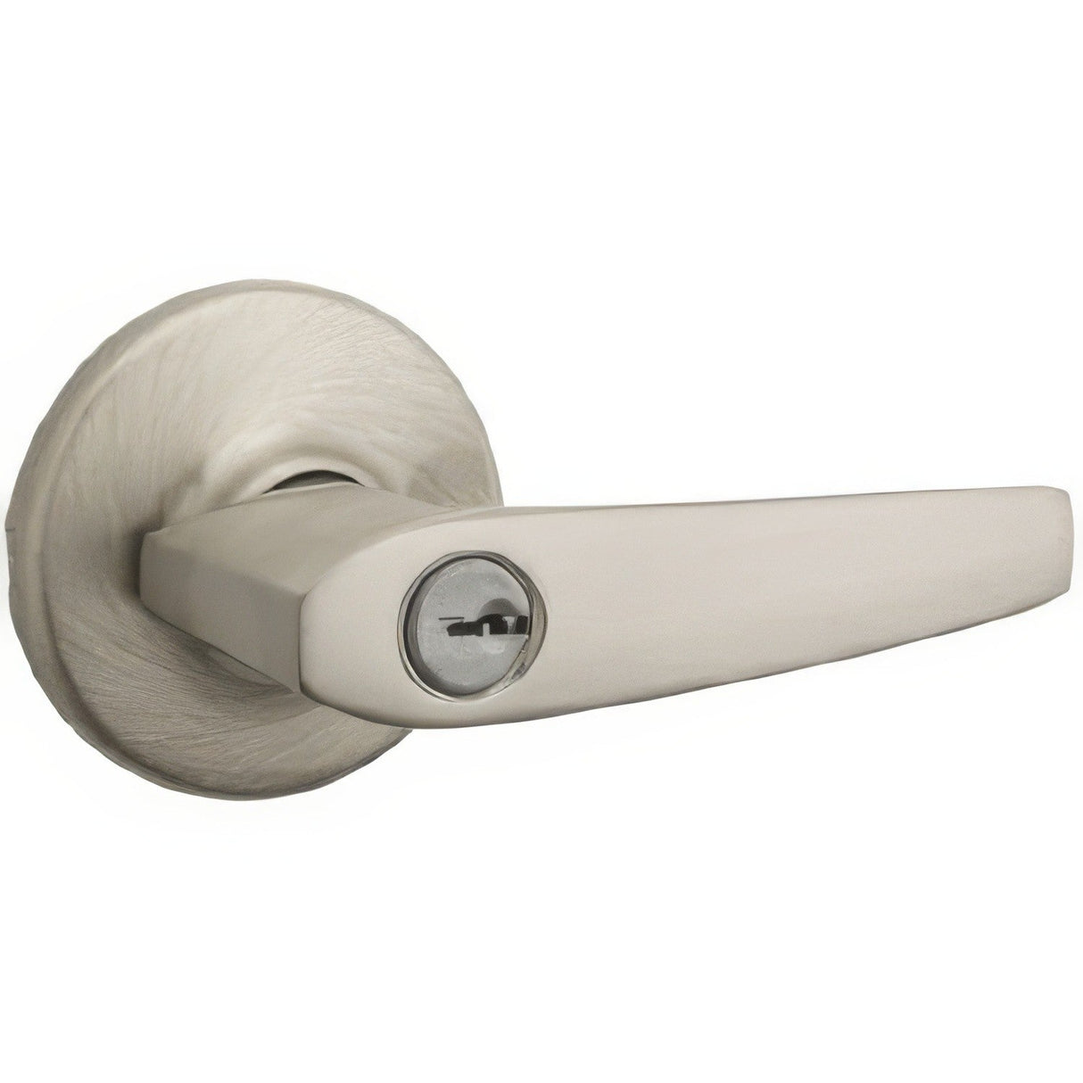 Kwikset 405DL-15 Delta keyed entry lever in satin chrome, additional view