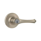 Kwikset 406DNL-15V2 satin nickel keyed entry lever